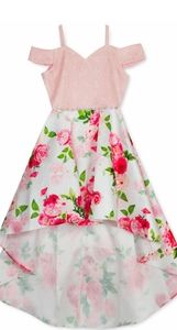 Big Girls Floral high low dress